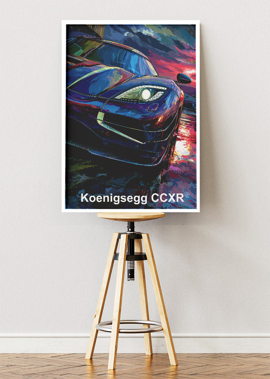 Koenigsegg CCXR Hypercar Art Poster & Canvas Print – Exotic Performance Wall Art