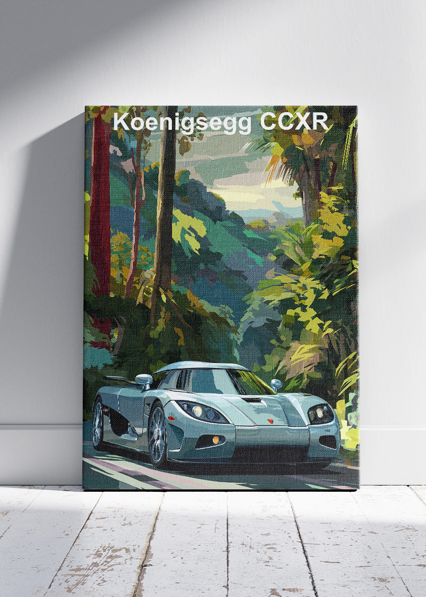 Koenigsegg CCXR Hypercar Art Poster & Canvas Print – Exotic Supercar Wall Art
