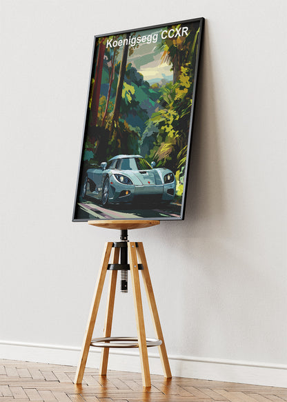 Koenigsegg CCXR Hypercar Art Poster & Canvas Print – Exotic Supercar Wall Art