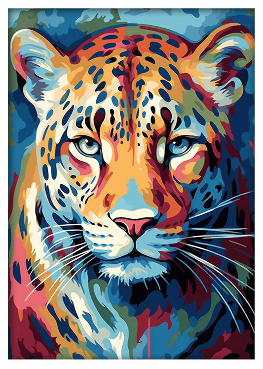 Leopard Canvas & Poster Wall Art T439 Wildlife Series