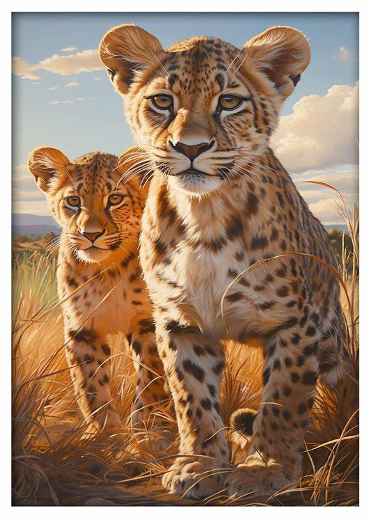Lion Canvas & Poster Wall Art T451 Wildlife Series