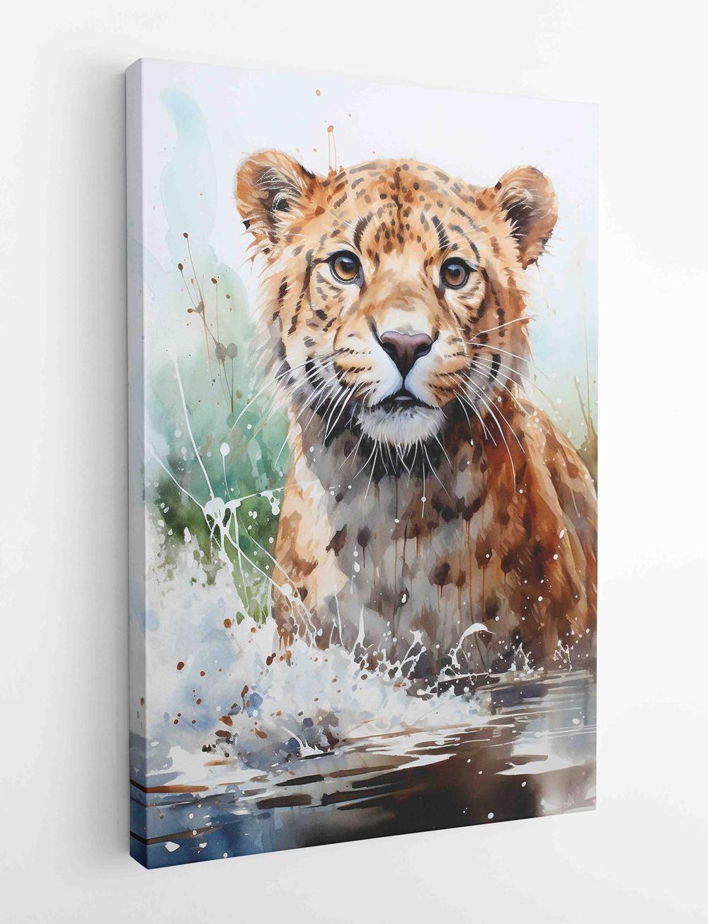 Lion Canvas & Poster Wall Art T475 Wildlife Series