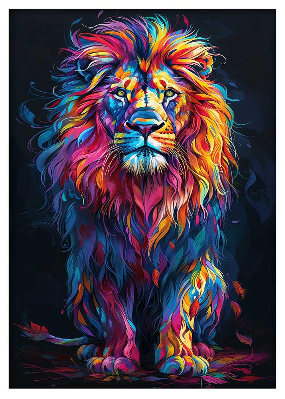 Lion – Canvas & Poster Wall Art – T942 Wildlife Series