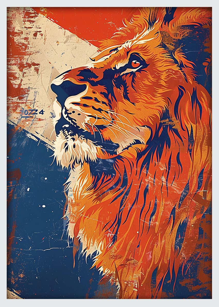 Lion – Canvas & Poster Wall Art – T997 Wildlife Series