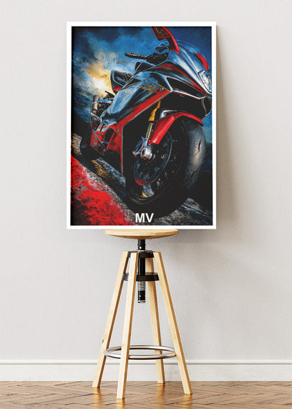 MV Superbike Power Poster Canvas & Print – AI PRINT LAB
