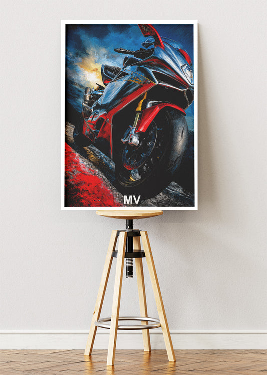 MV Superbike Power Poster Canvas & Print – AI PRINT LAB
