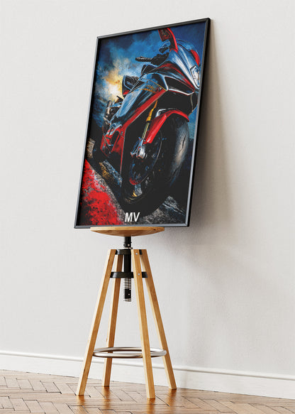 MV Superbike Power Poster Canvas & Print – AI PRINT LAB