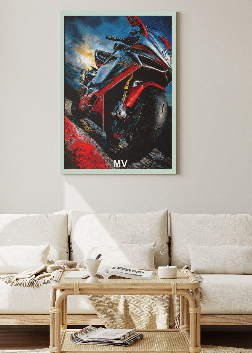 MV Superbike Power Poster Canvas & Print – AI PRINT LAB