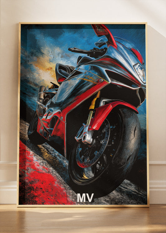 MV Superbike Power Poster Canvas & Print – AI PRINT LAB
