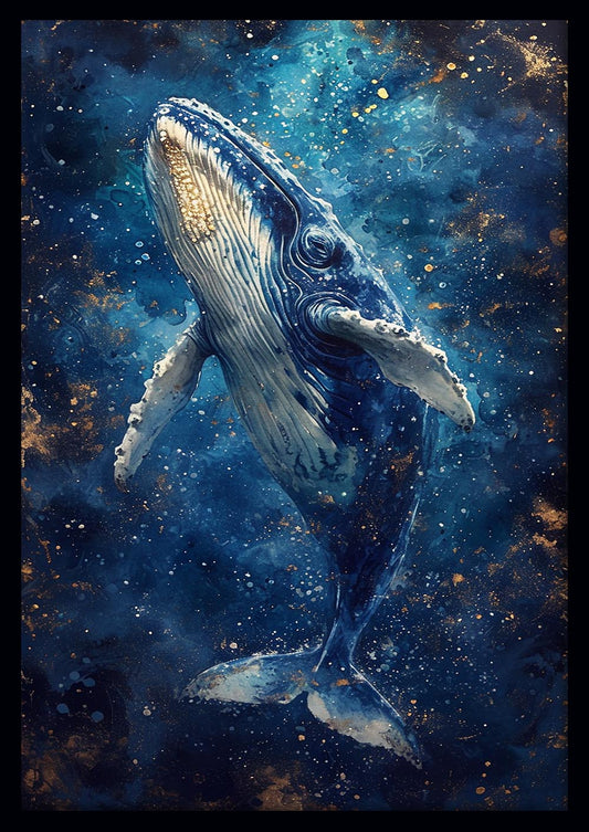 Majestic Blue Whale – Ocean Canvas Wall Art – T939 – AiPrintLab