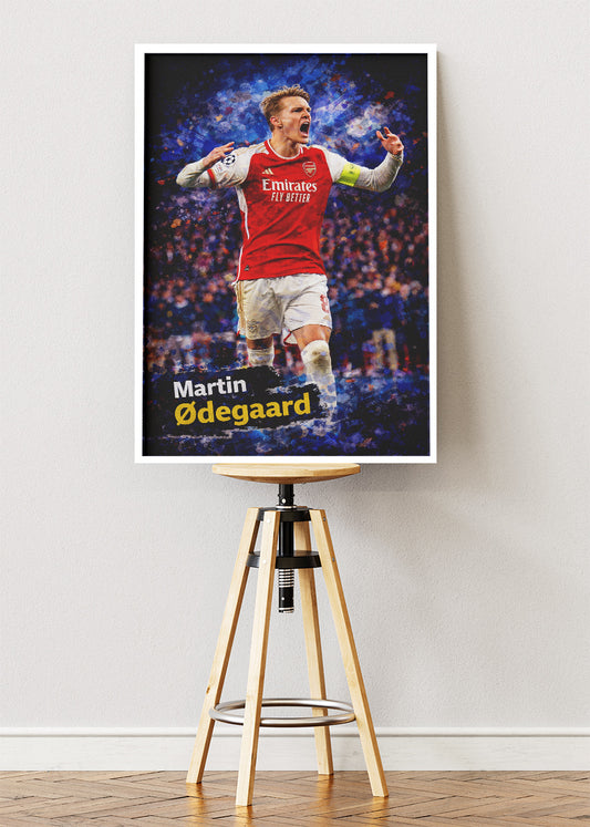 Martin Ødegaard Arsenal Poster Canvas & Print – AI PRINT LAB