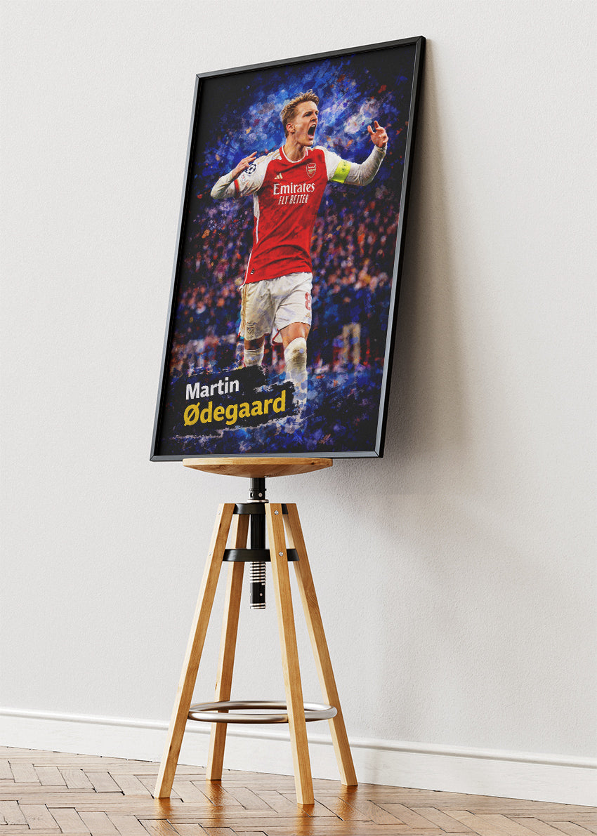 Martin Ødegaard Arsenal Poster Canvas & Print – AI PRINT LAB