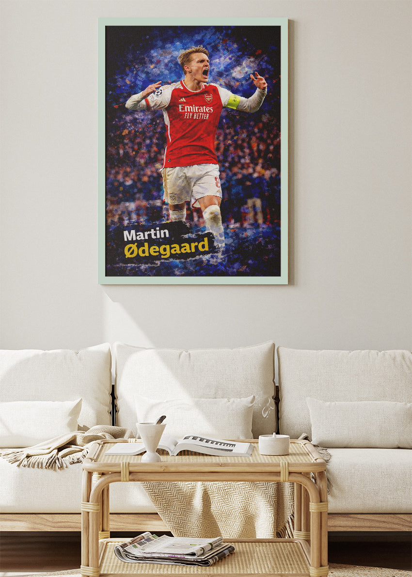 Martin Ødegaard Arsenal Poster Canvas & Print – AI PRINT LAB