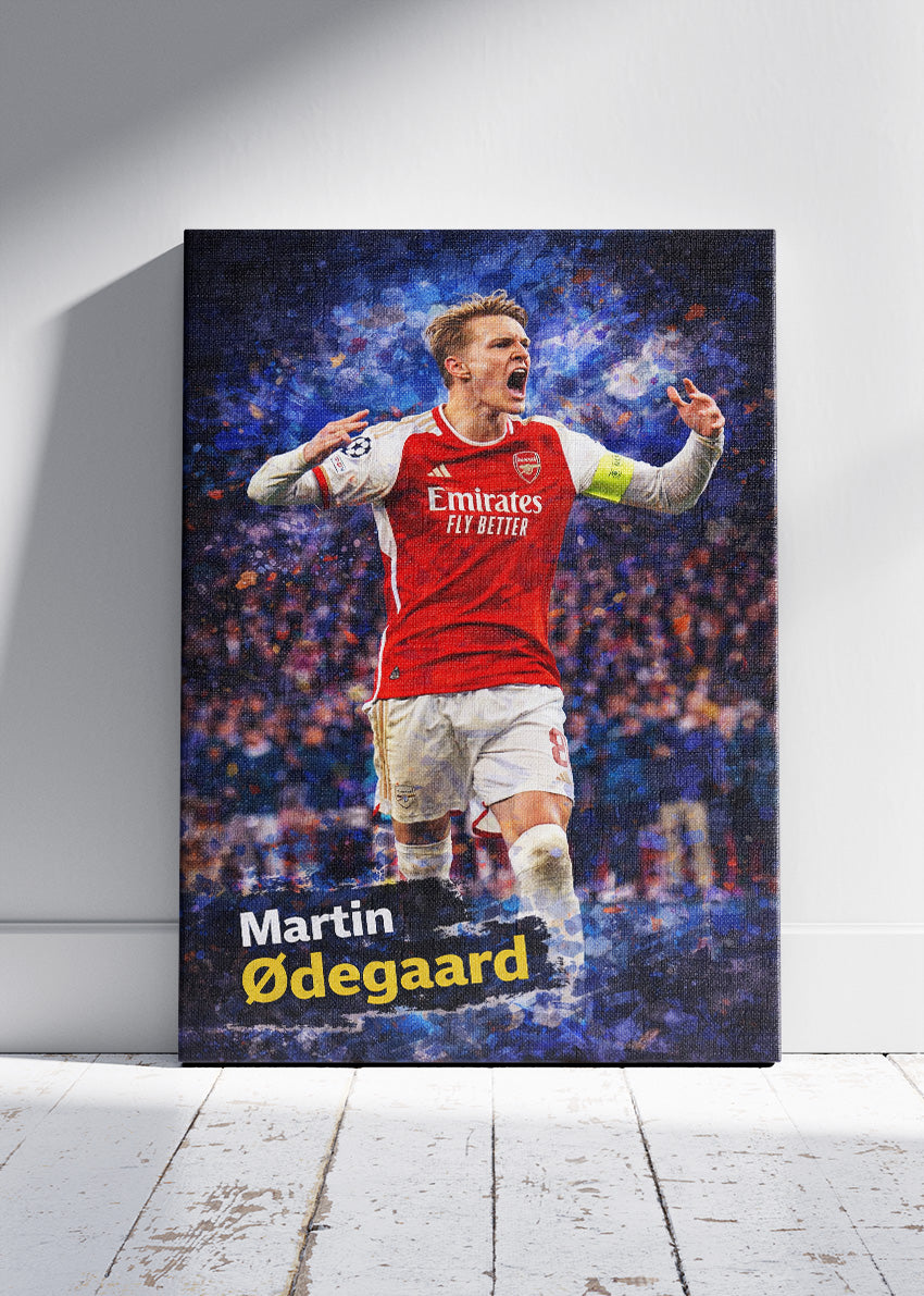Martin Ødegaard Arsenal Poster Canvas & Print – AI PRINT LAB