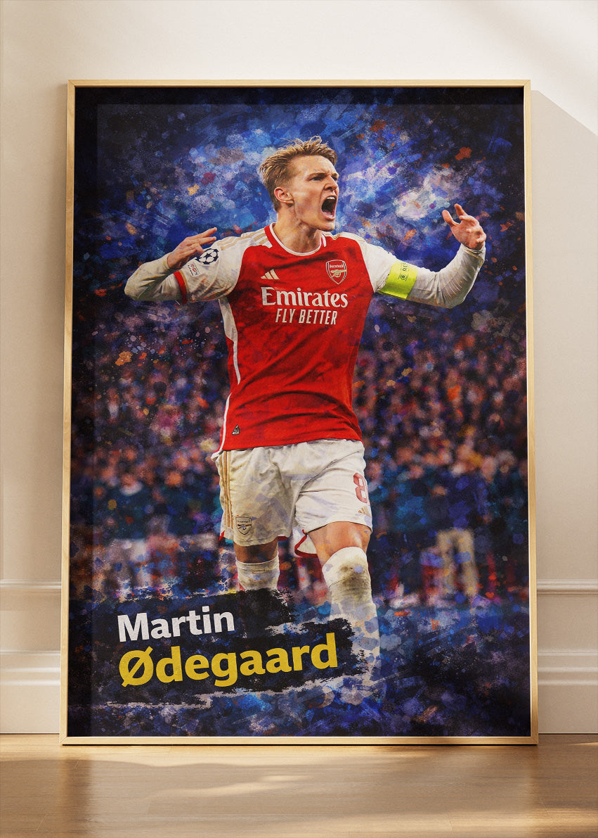 Martin Ødegaard Arsenal Poster Canvas & Print – AI PRINT LAB
