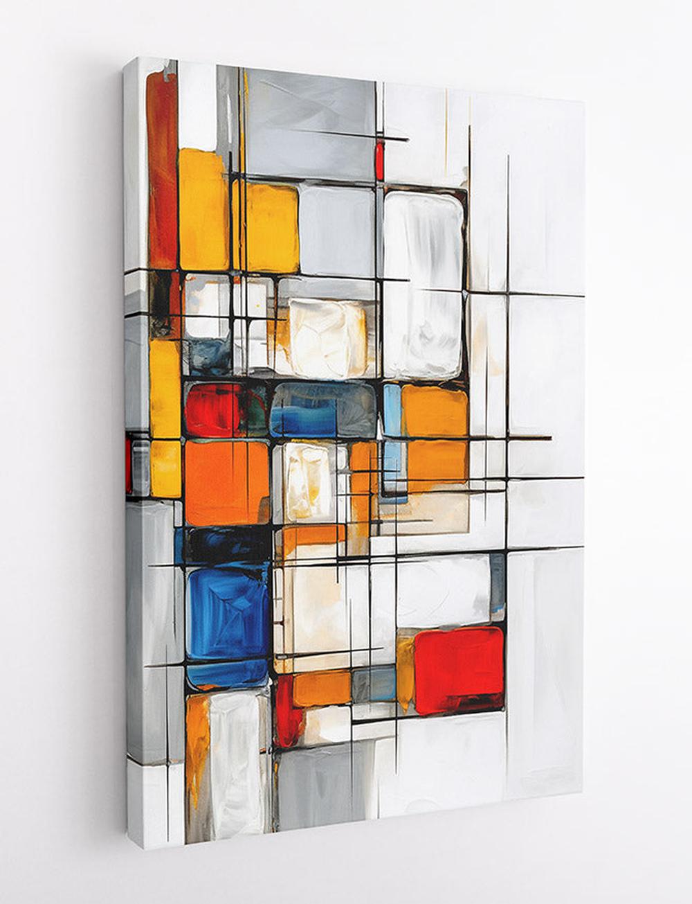Modern Geometric Abstract Canvas Print & Poster – T579 – AiPrintLab