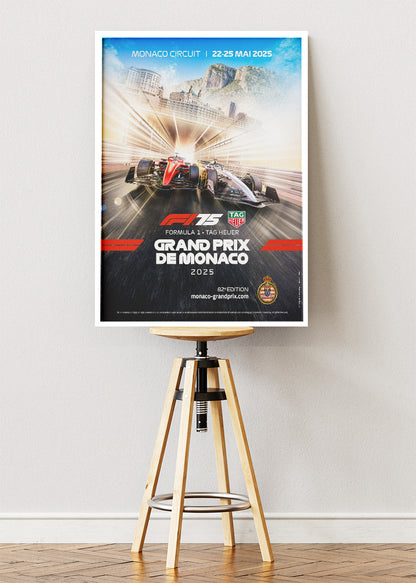 Monaco Grand Prix 2025 Formula 1 Poster Canvas & Print – AI PRINT LAB