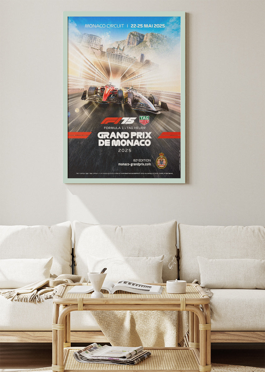 Monaco Grand Prix 2025 Formula 1 Poster Canvas & Print – AI PRINT LAB