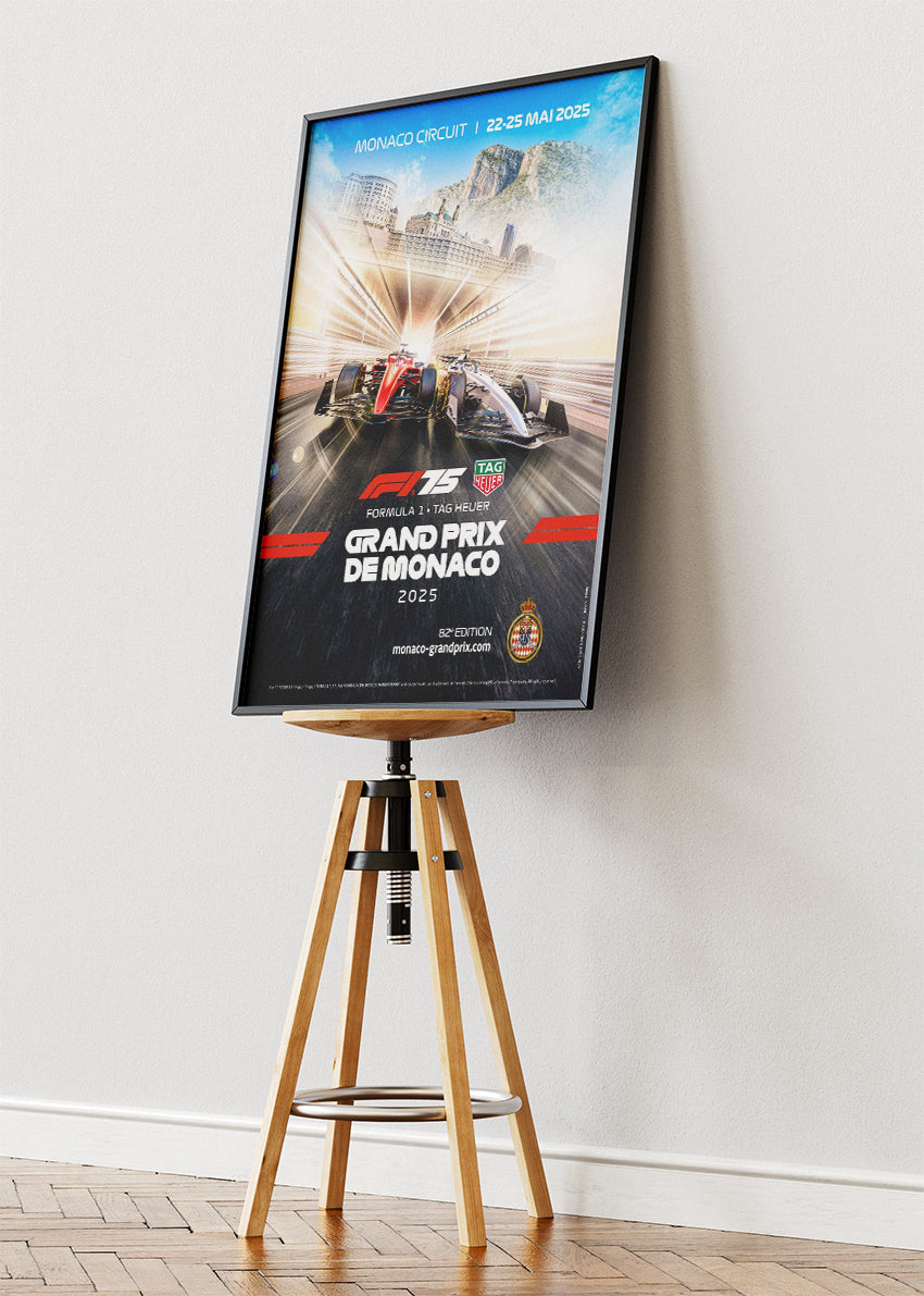Monaco Grand Prix 2025 Formula 1 Poster Canvas & Print – AI PRINT LAB