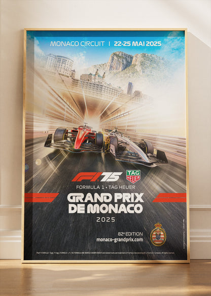 Monaco Grand Prix 2025 Formula 1 Poster Canvas & Print – AI PRINT LAB