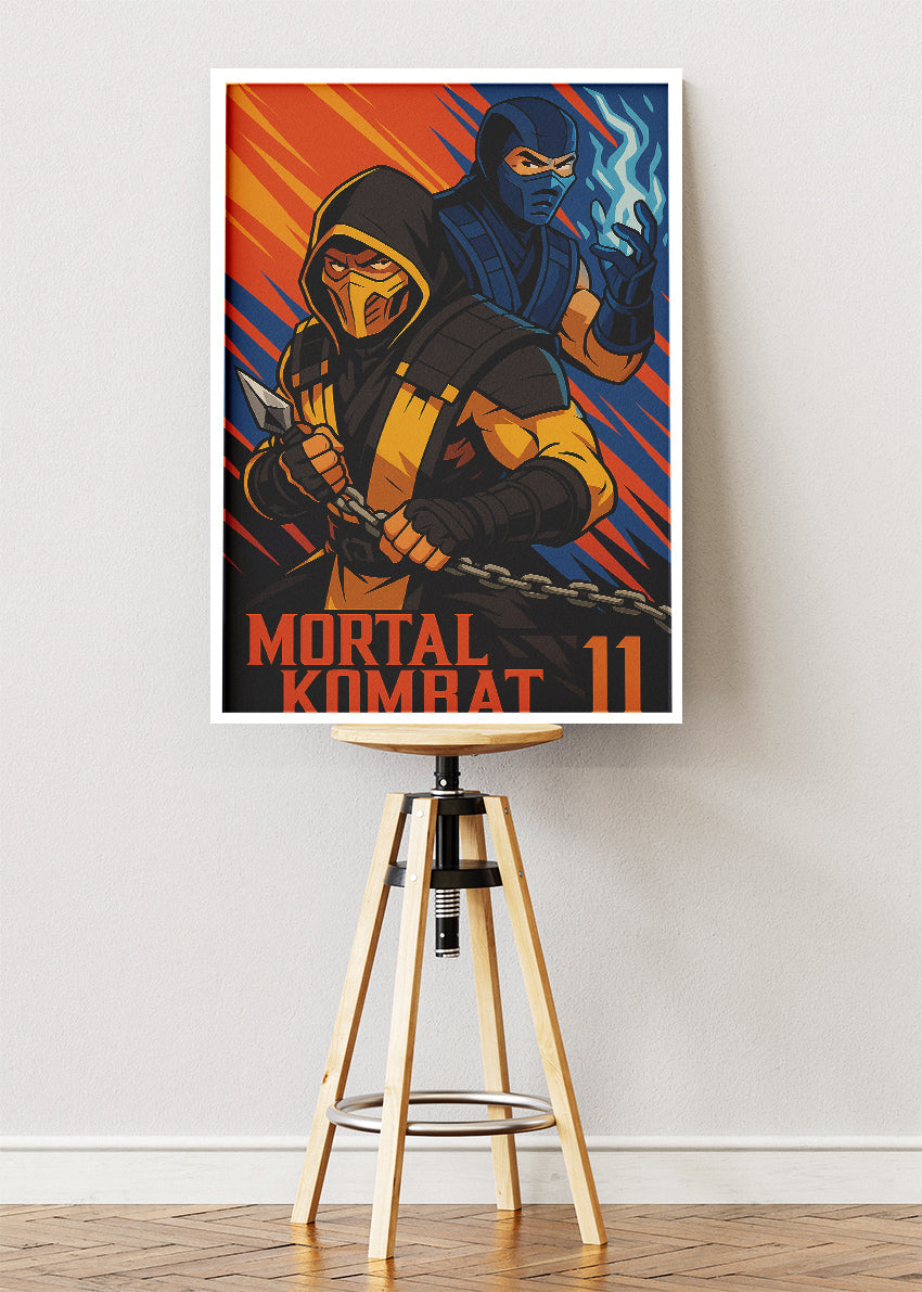 Mortal Kombat 11 Wall Art – Iconic Fighters Combat Poster & Canvas
