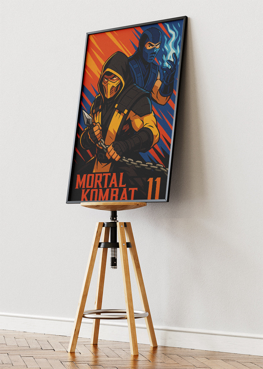 Mortal Kombat 11 Wall Art – Iconic Fighters Combat Poster & Canvas