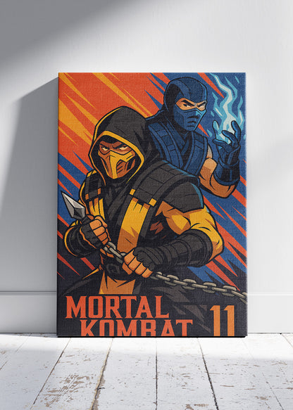 Mortal Kombat 11 Wall Art – Iconic Fighters Combat Poster & Canvas