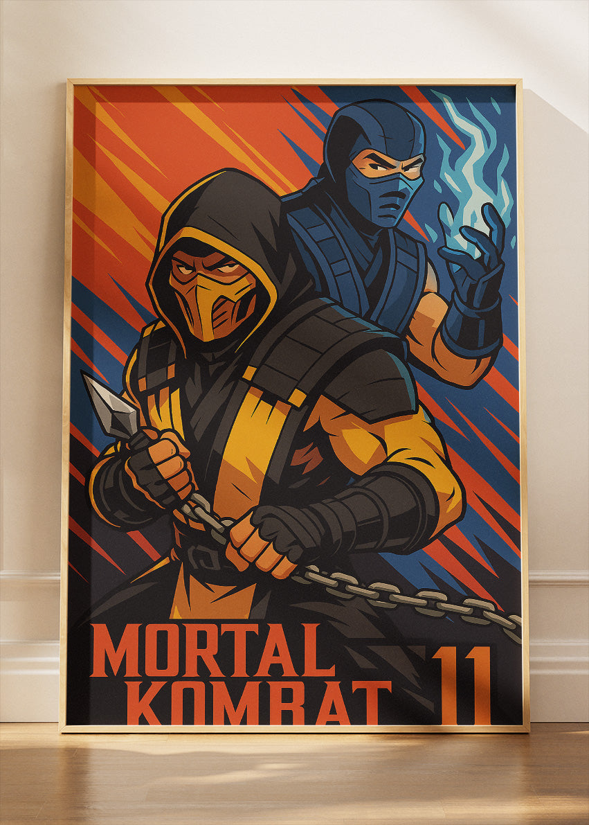 Mortal Kombat 11 Wall Art – Iconic Fighters Combat Poster & Canvas