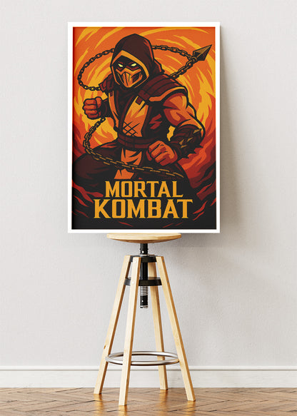Mortal Kombat Wall Art – Iconic Fighting Game Warrior Poster & Canvas