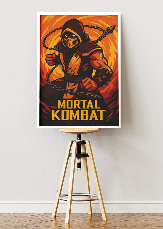 Mortal Kombat Wall Art – Iconic Fighting Game Warrior Poster & Canvas