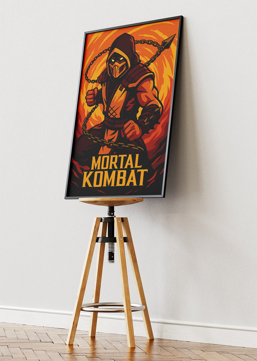 Mortal Kombat Wall Art – Iconic Fighting Game Warrior Poster & Canvas
