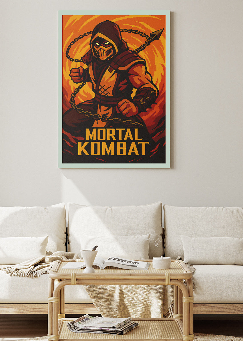 Mortal Kombat Wall Art – Iconic Fighting Game Warrior Poster & Canvas