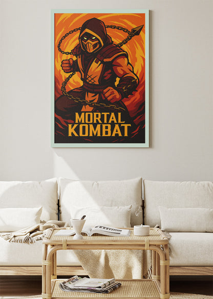 Mortal Kombat Wall Art – Iconic Fighting Game Warrior Poster & Canvas