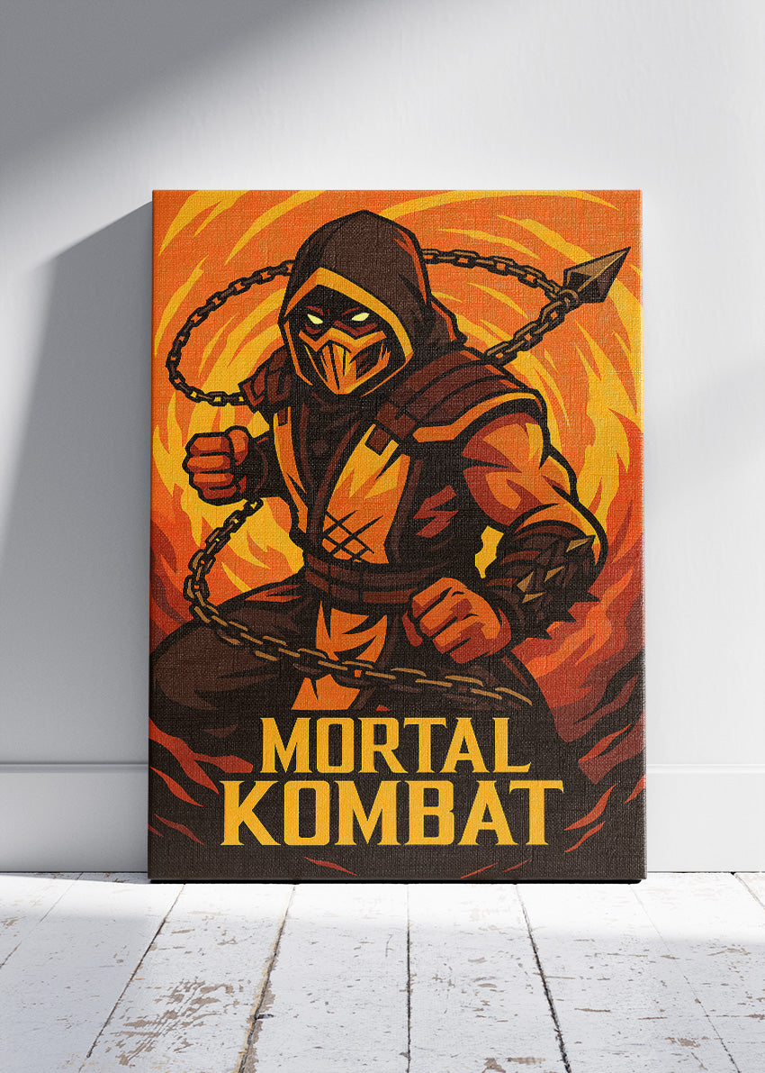 Mortal Kombat Wall Art – Iconic Fighting Game Warrior Poster & Canvas