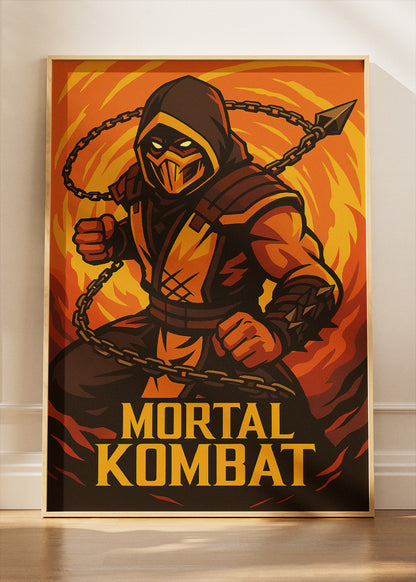 Mortal Kombat Wall Art – Iconic Fighting Game Warrior Poster & Canvas