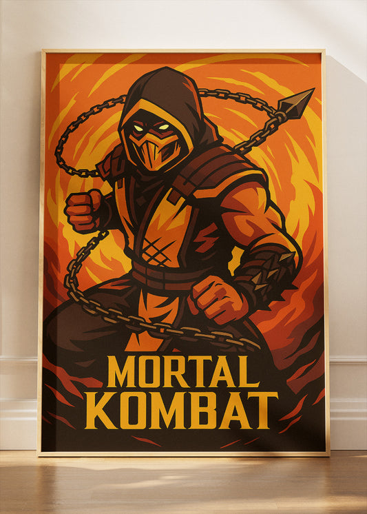 Mortal Kombat Wall Art – Iconic Fighting Game Warrior Poster & Canvas