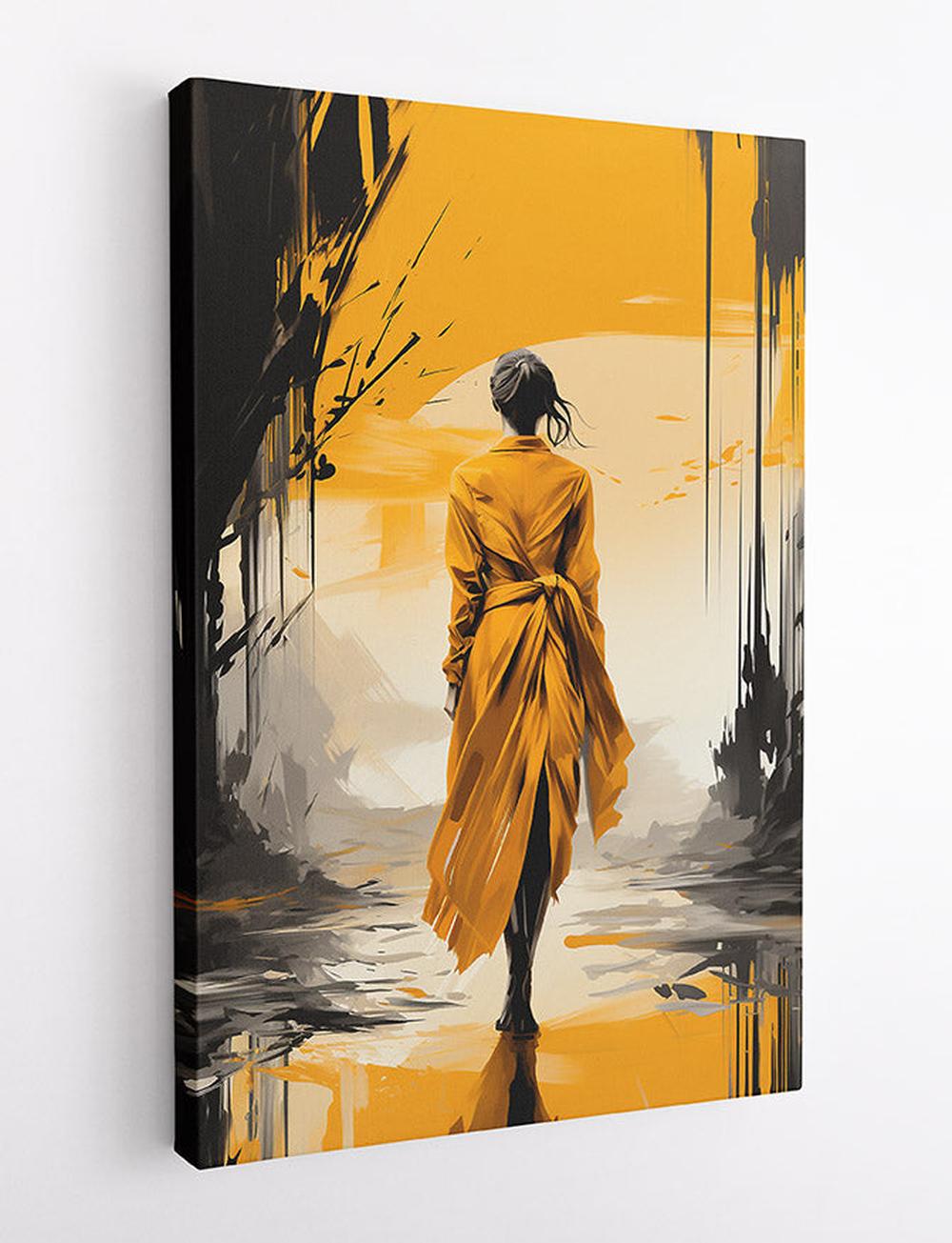 Mystical Golden Journey Canvas Art & Poster – T622 – AiPrintLab