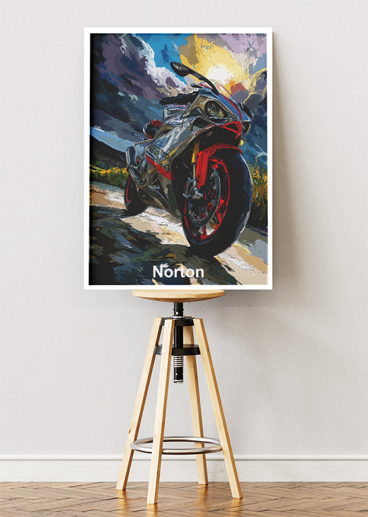 Norton Superbike Scenic Poster Canvas & Print – AI PRINT LAB