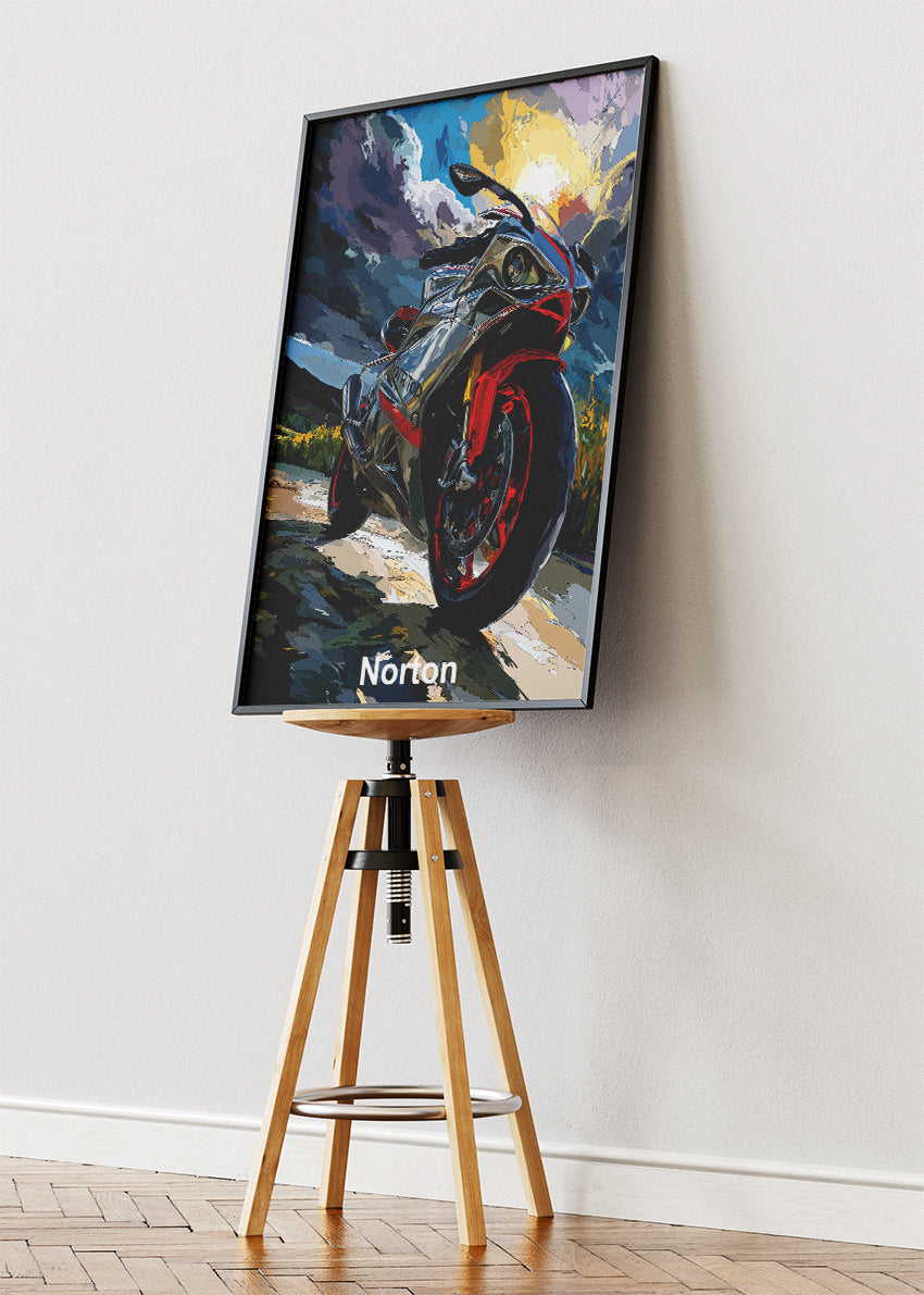 Norton Superbike Scenic Poster Canvas & Print – AI PRINT LAB
