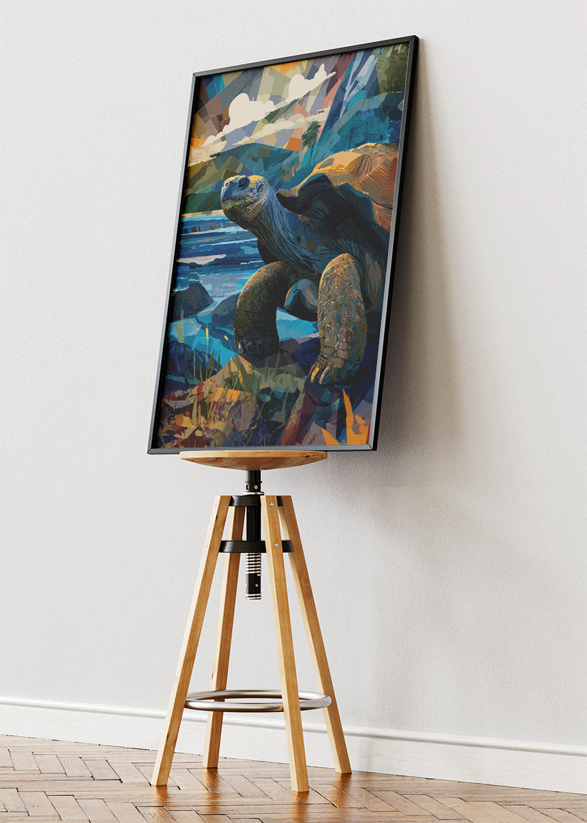 Ocean Turtle Canvas Print & Poster – Coastal Wildlife Wall Art
