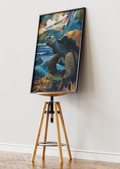 Ocean Turtle Canvas Print & Poster – Coastal Wildlife Wall Art