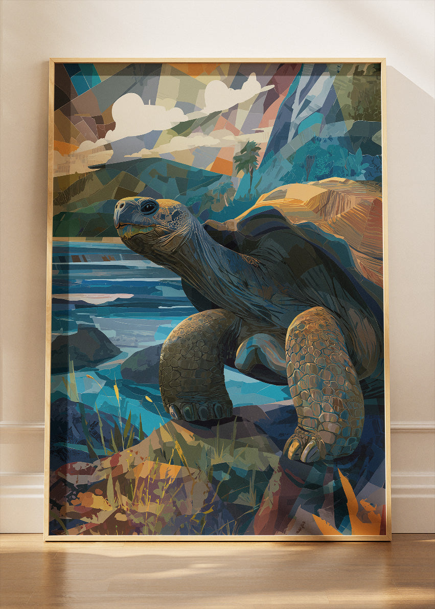 Ocean Turtle Canvas Print & Poster – Coastal Wildlife Wall Art