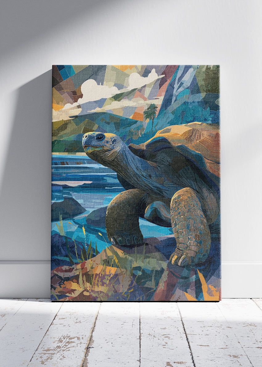 Ocean Turtle Canvas Print & Poster – Coastal Wildlife Wall Art