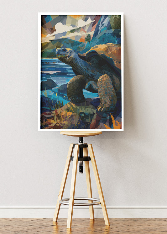 Ocean Turtle Canvas Print & Poster – Coastal Wildlife Wall Art