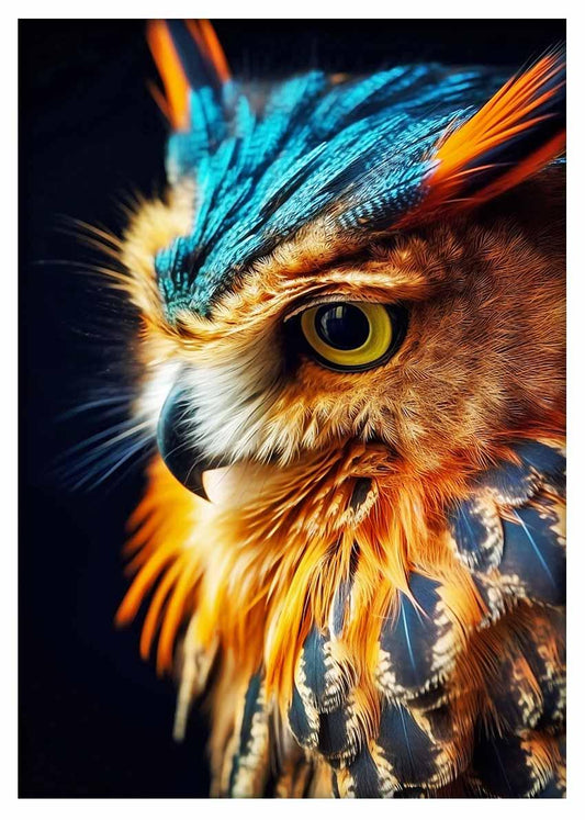 Owl Canvas & Poster Wall Art T405 Wildlife Series
