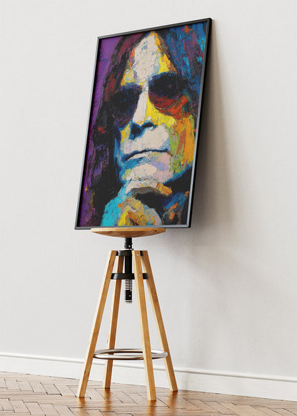 Ozzy Osbourne Inspired Psychedelic Portrait Wall Art Poster & Canvas Print