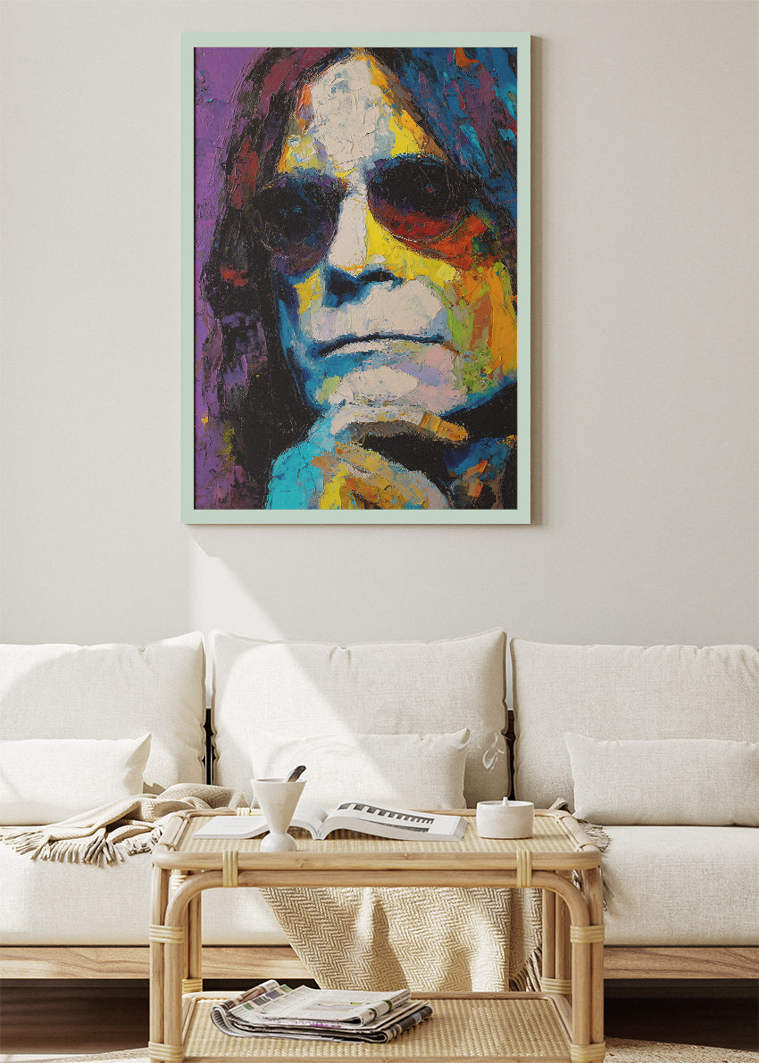 Ozzy Osbourne Inspired Psychedelic Portrait Wall Art Poster & Canvas Print