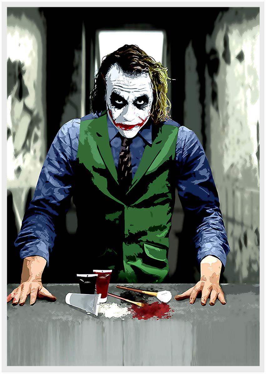 P103 Joker Canvas Art Prints, Posters, and Wall Art Superhero Collection