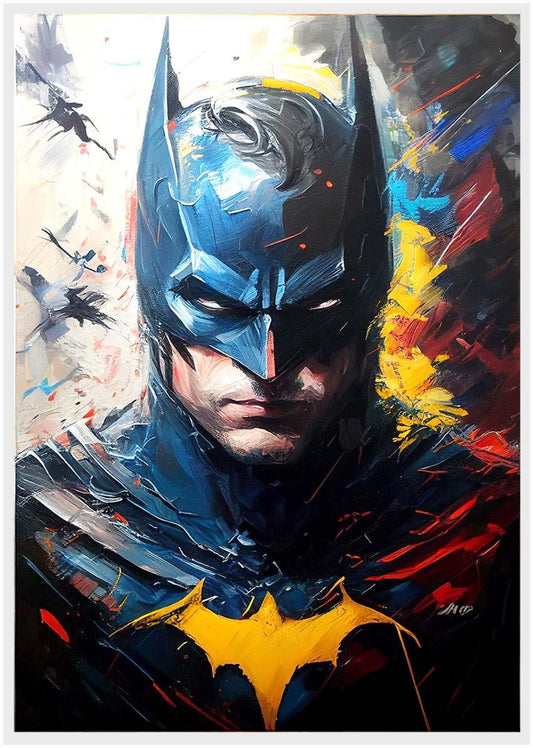 P168 Batman AI Artistry Printed Designs on Canvas Art Prints, Posters, and Wall Art Superhero Collection
