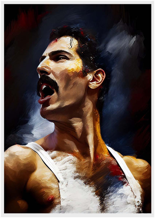P18 Freddie Mercury Canvas Art Prints, Posters, and Wall Art Pop Art Collection